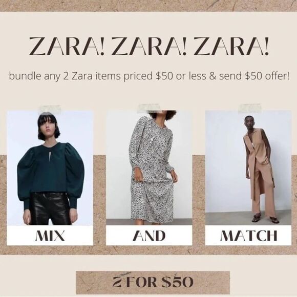 Zara Relaxed Fit Olive Cotton Button Down Long Sleeves Unisex Shirt SZ M - Picture 3 of 9